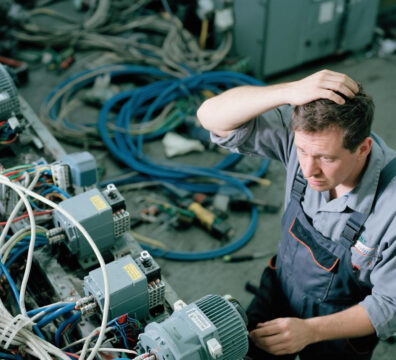 The wiring is complex.